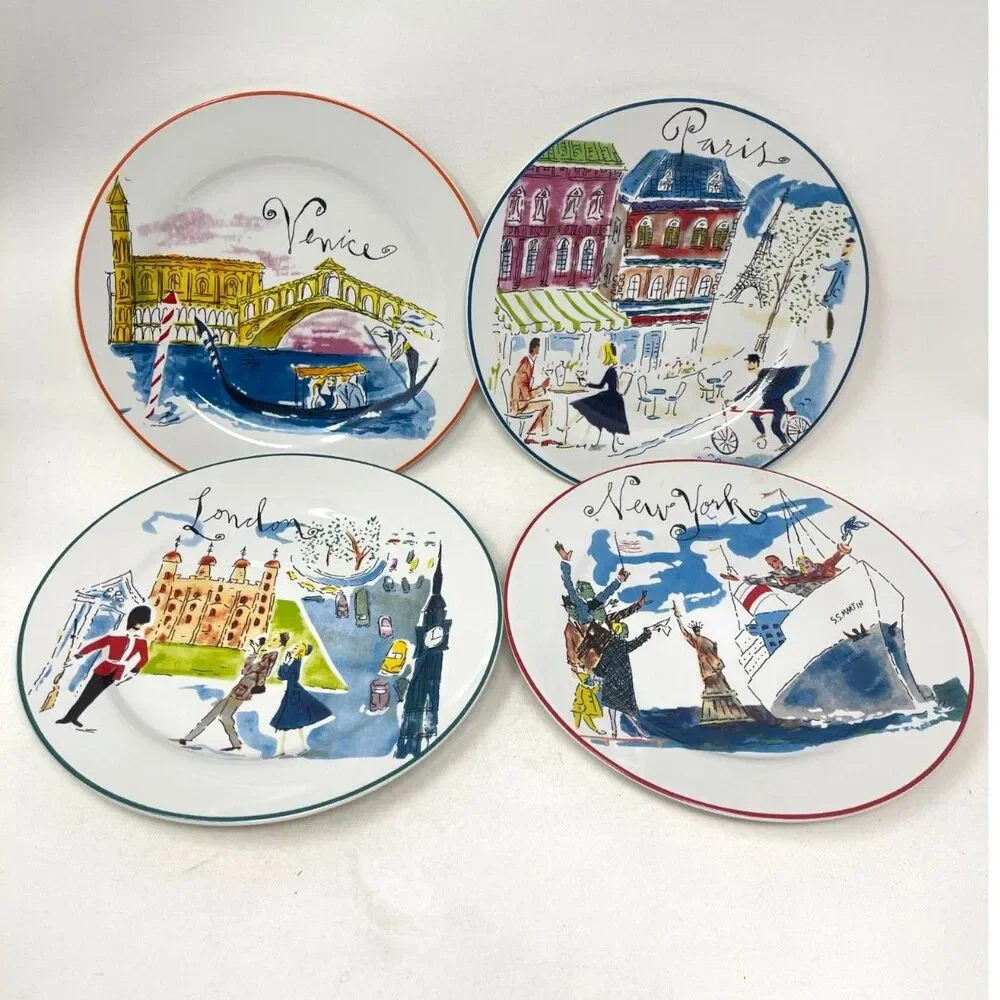 Set Of 4 Rosanna Bon Voyage 8